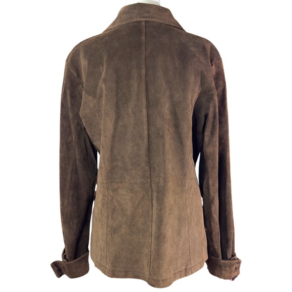 VINTAGE* B.T. LIMITED 100% Leather Button-Down Jacket - Picture 4 of 8